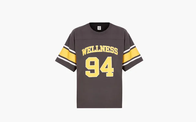 Одежда Sporty & Rich 'Wellness 94' Rugby T-Shirt by «Gray & Orange» korichnevye