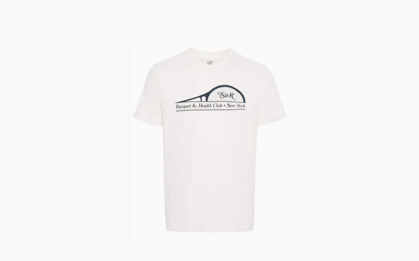 Sporty & Rich S&R Racket Cotton T-Shirt «White»