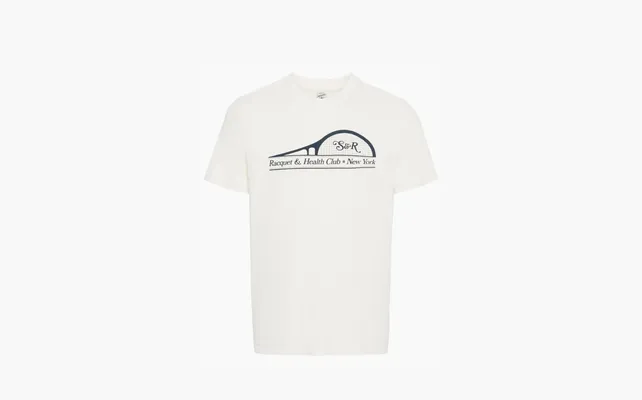 Одежда Sporty & Rich S&R Racket Cotton T-Shirt «White» belye