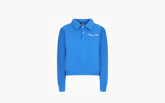Одежда Sporty & Rich Embroidered Polo «Royal Blue/White» sinie