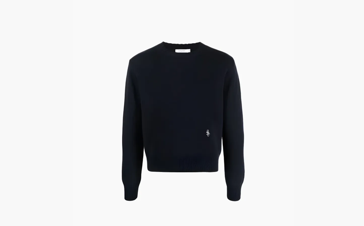 Sporty & Rich Logo Embroidered Crewneck Jumper «Navy»