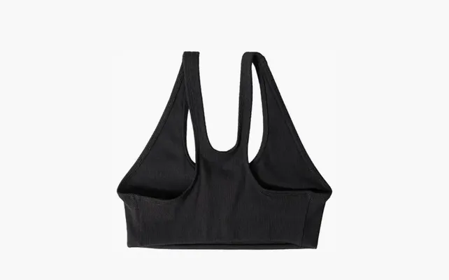 Одежда Sporty & Rich Serif Rib Sports Bra «Black/White» chyernye