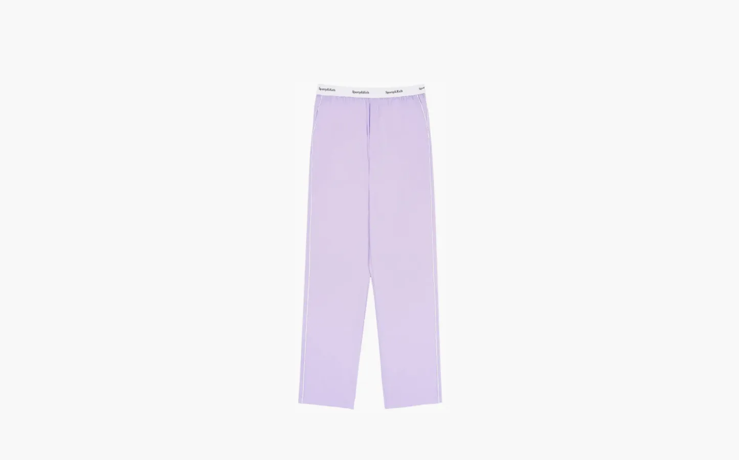 Sporty & Rich Serif Logo Pyjama Pants «Lilac/White»