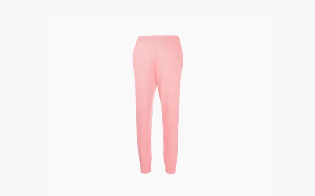 Одежда Sporty & Rich Logo-Embroidered Ribbed Edge Pants WMNS «Pink» rozovye
