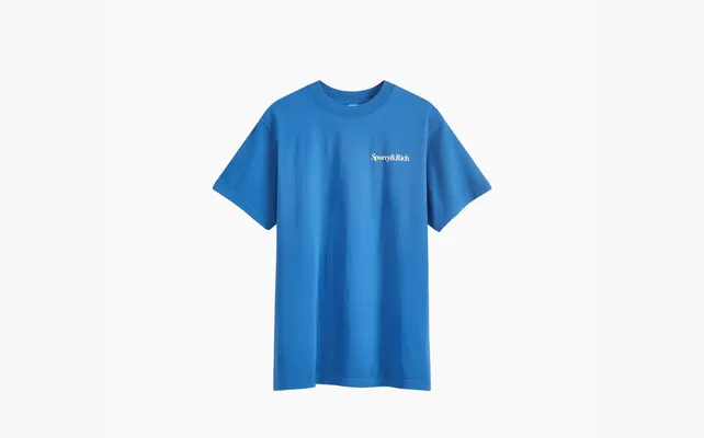 Одежда Sporty & Rich T-Shirt Blue «Blue» sinie