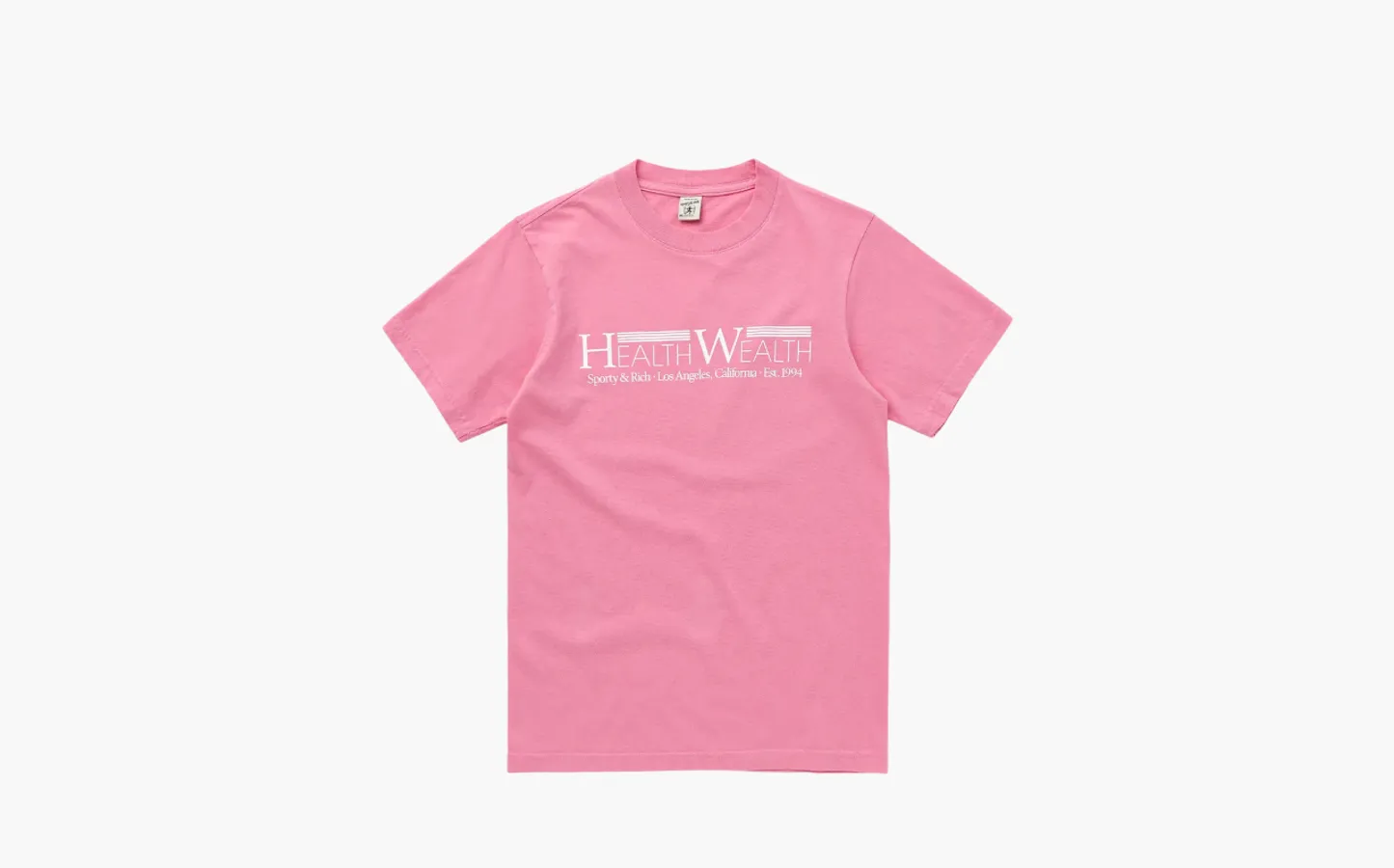 Sporty & Rich HEALTH WEALTH 94 T SHIRT «Pink»