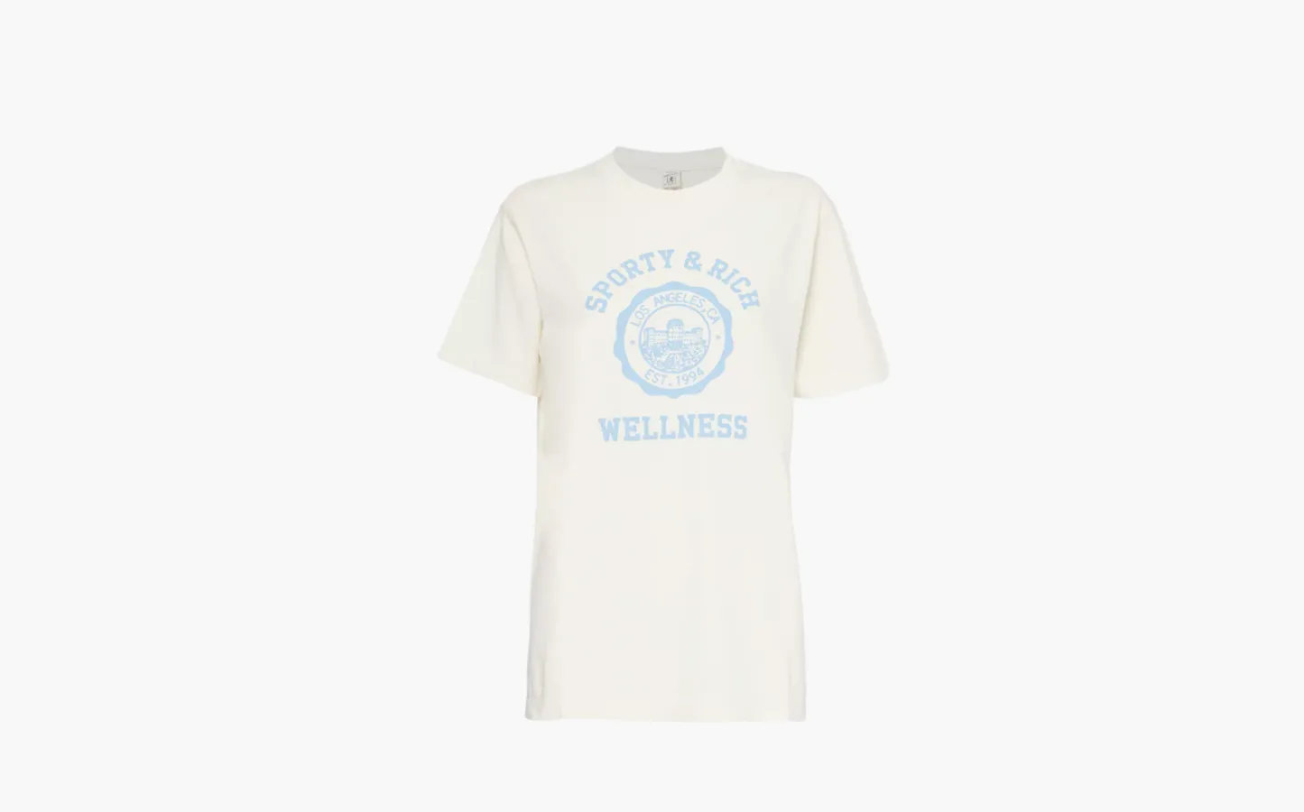 Sporty & Rich Emblem Unisex T-Shirt «White»