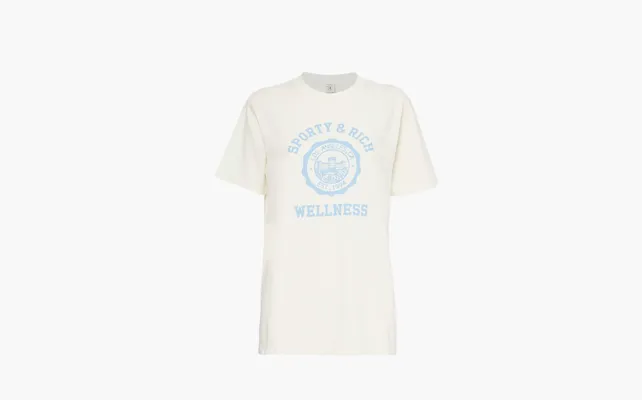 Одежда Sporty & Rich Emblem Unisex T-Shirt «White» belye