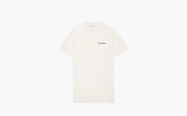Одежда  Sporty & Rich Classic Logo T Shirt SS21 «Cream» kremovye