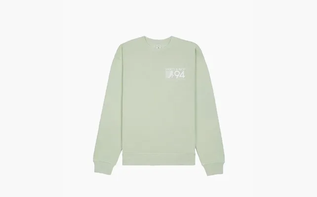 Одежда Sporty & Rich 94 California Crewneck «Sage/White» zelyenye