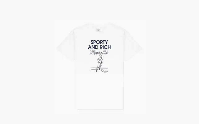 Одежда Sporty & Rich Running Unisex T-Shirt White «White» belye