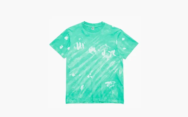 Одежда Sporty & Rich Wellness Studio Tie Dye T Shirt «Green» zelyenye