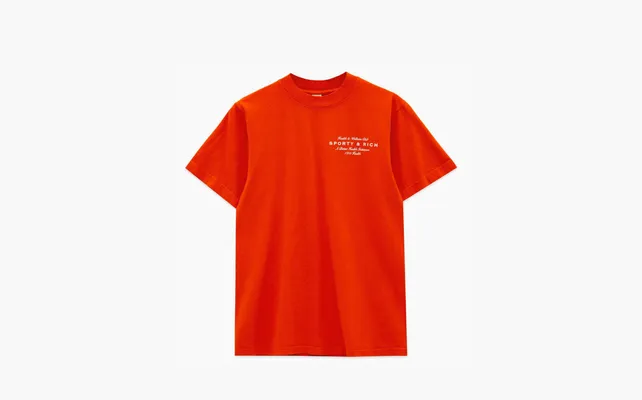 Одежда Sporty & Rich Health Initiative T-shirt «Orange» oranzhevye