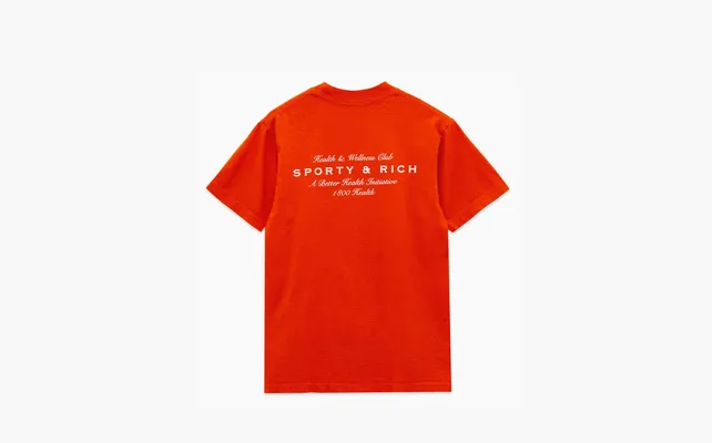 Одежда Sporty & Rich Health Initiative T-shirt «Orange» oranzhevye