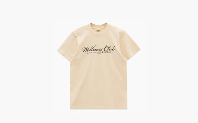 Одежда Sporty & Rich 1800 Health T-shirt SS24 «Beige» bezhevye