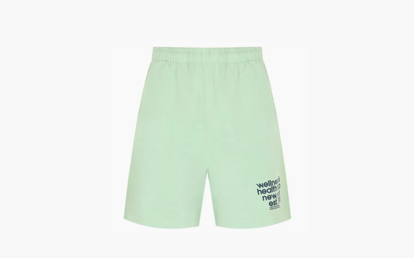 Sporty & Rich Logo-print Elasticated-waist Shorts «Green»