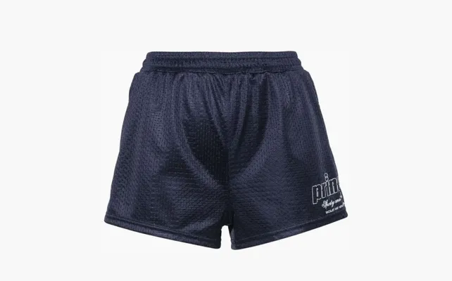 Одежда Sporty & Rich Logo-printed Mesh Mini Shorts WMNS «Blue» sinie