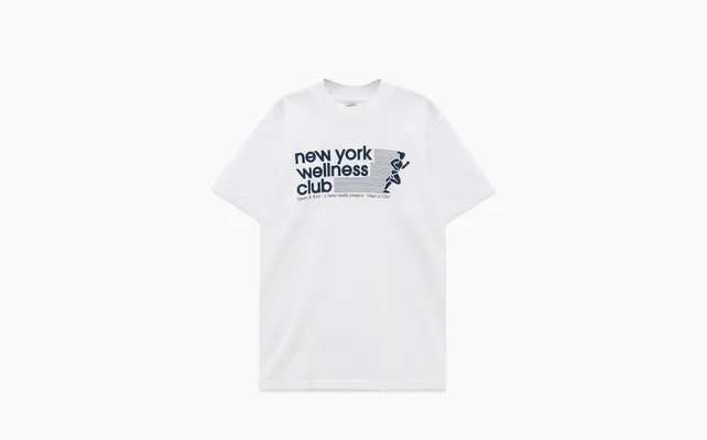 Одежда Sporty & Rich White 'New York Wellness Club' T-Shirt «White» belye