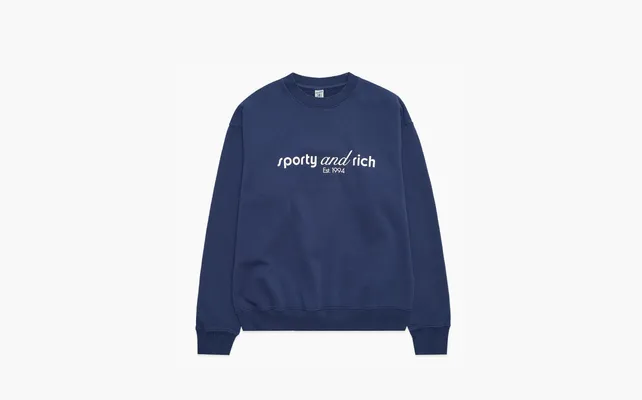 Одежда Sporty & Rich Sweatshirt «Marine Blue» sinie