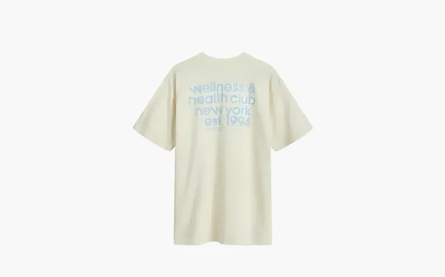 Одежда Sporty & Rich USA Health Club T-Shirt «Almond & Navy» kremovye