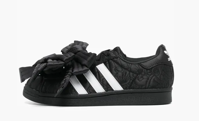  Adidas Caroline Hu Superstar WMNS «Black White» chyernye