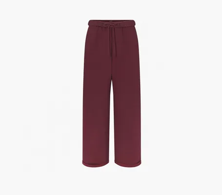 Одежда Skims Cotton Fleece Straight Leg Pant «Oxblood» krasnye 