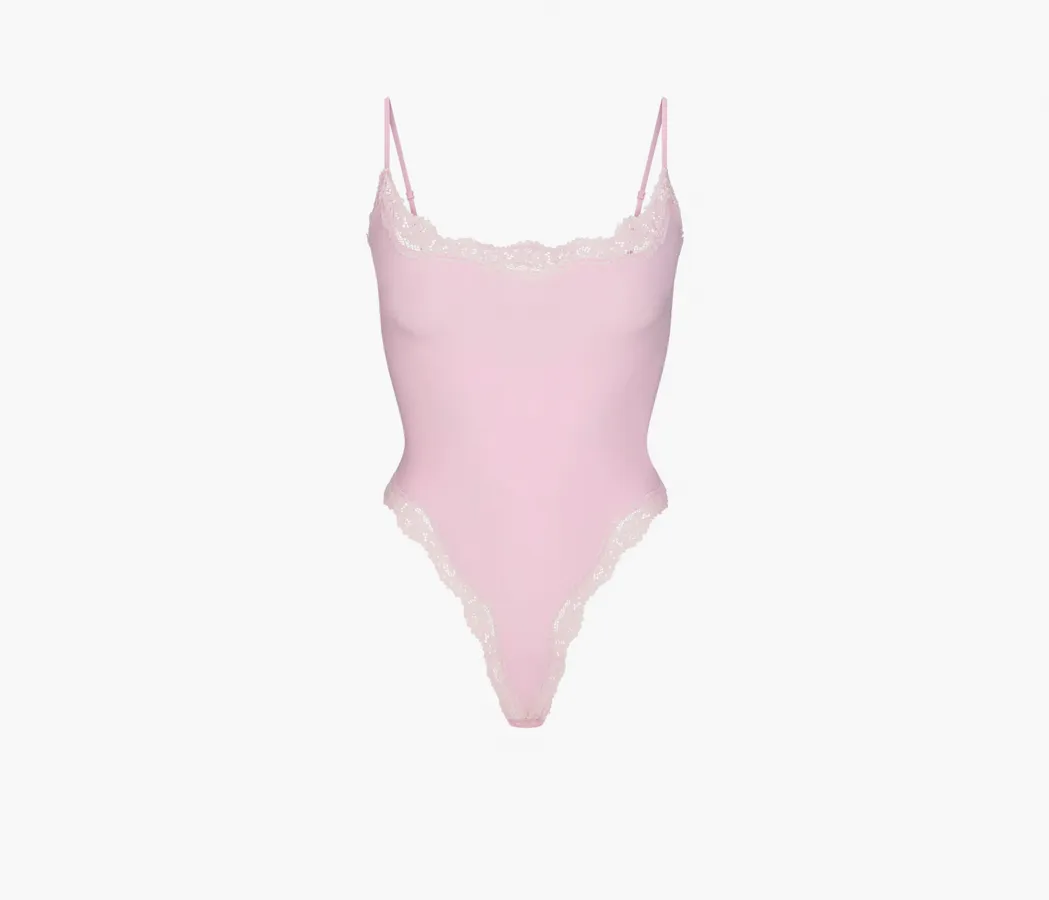 Skims Fits Everybody Lace Cami Bodysuit «Cherry Blossom»