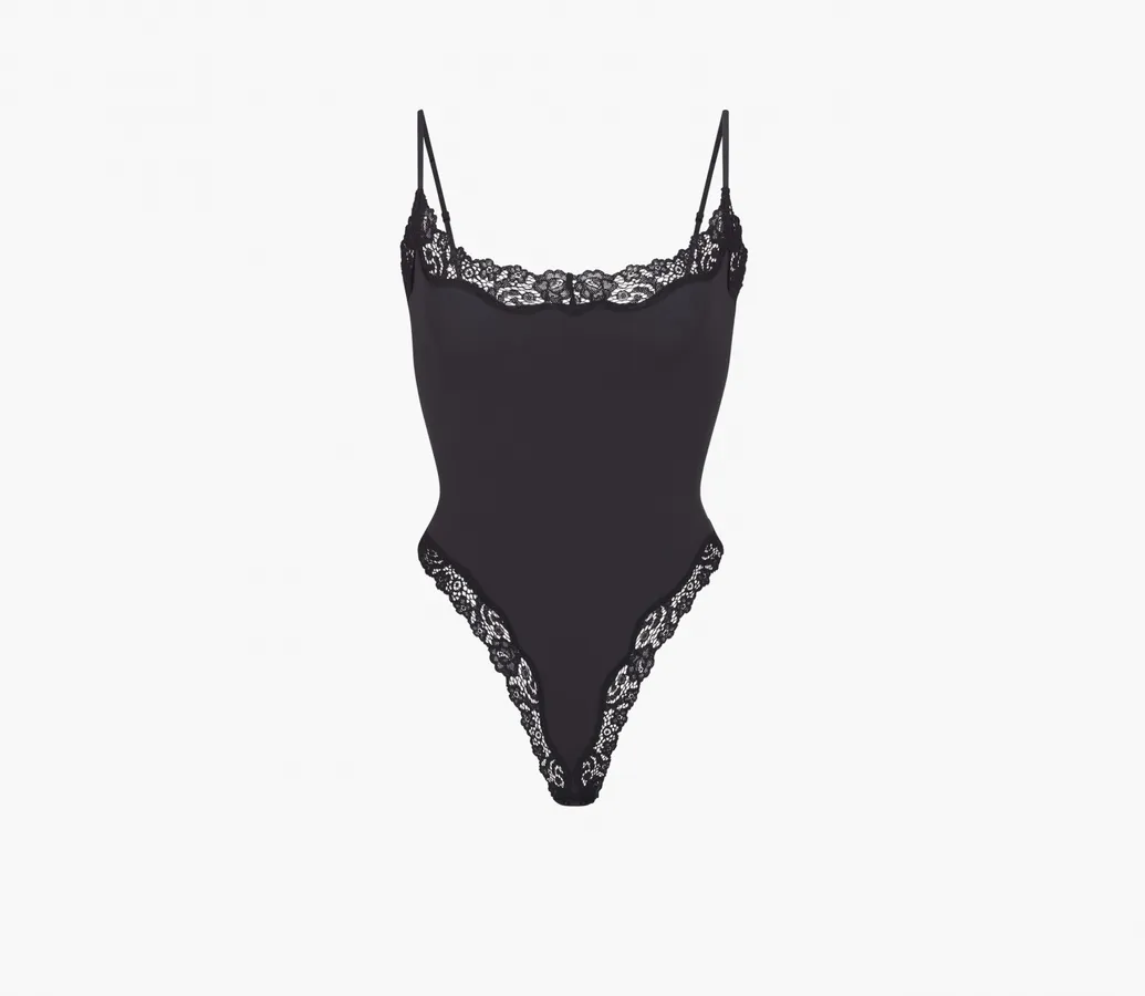 Skims Fits Everybody Lace Cami Bodysuit «Onyx»