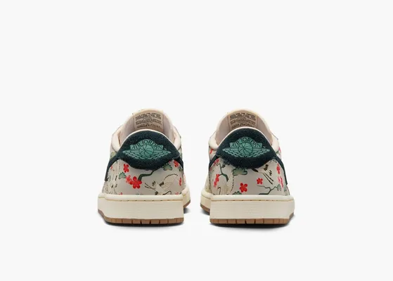 Кроссовки Air Jordan 1 Retro Low OG x Rui Hachimura «Cranes» kremovye