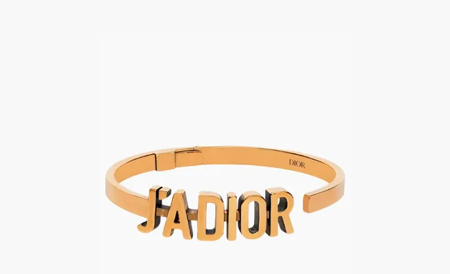  CHRISTIAN DIOR Metal J'Adior Bracelet Cuff «Gold» zolotoy