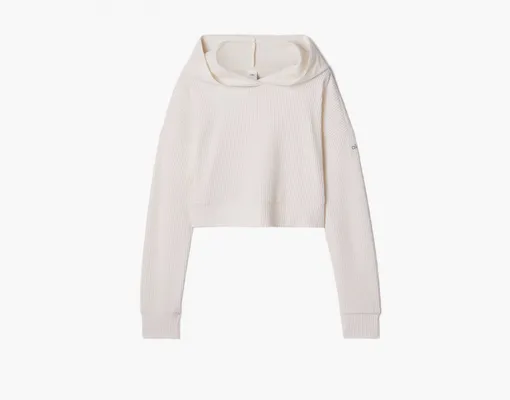 Одежда Alo Yoga Muse Hoodie «Ivory» bezhevye