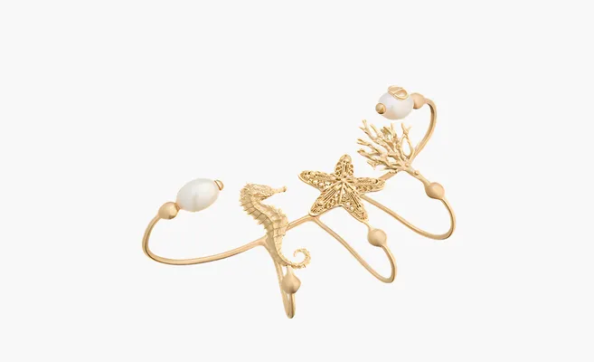  Dior Metal Cabinet de Curiosités WMNS «Gold» zolotoy