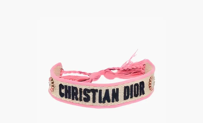  Dior 2000s logo bracelet WMNS «Pink» rozovye