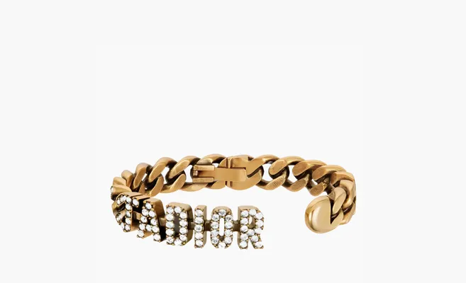  Dior Metal Bangles WMNS «Gold» zolotoy