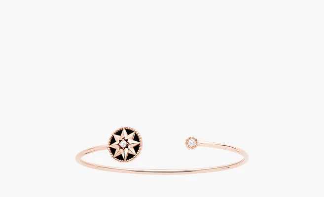  Dior Metal Bangles Rose des Vents WMNS «Gold» zolotoy