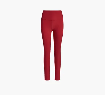 Одежда Alo Yoga Alosoft High-Waist 7/8 Highlight Legging «Bold Red» красный