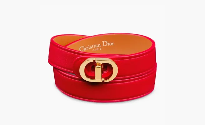  Dior Calfskin Wristbands WMNS «Red» krasnye 