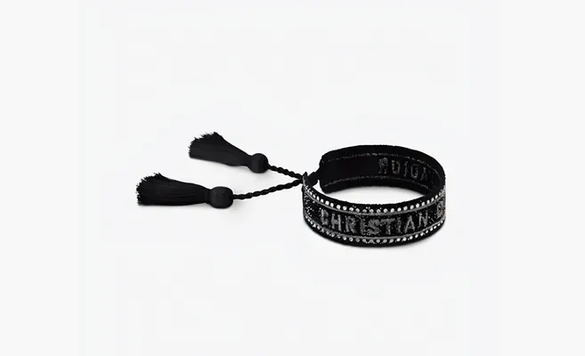  Dior logo bracelet WMNS «Black» chyernye