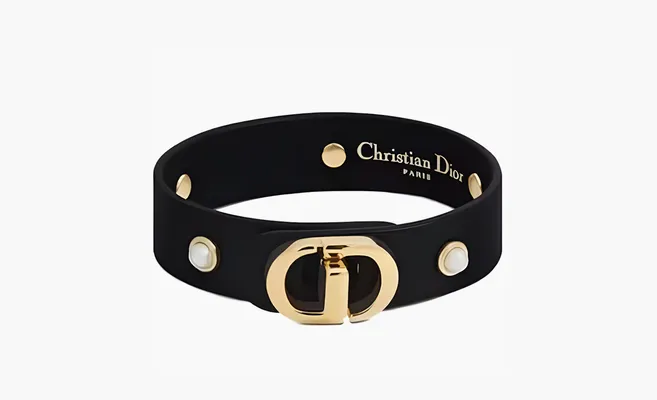 Dior Cd Logo Bracelet WMNS «Black» chyernye