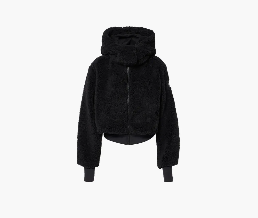 Alo Yoga Foxy Sherpa Hooded Jacket «Black»