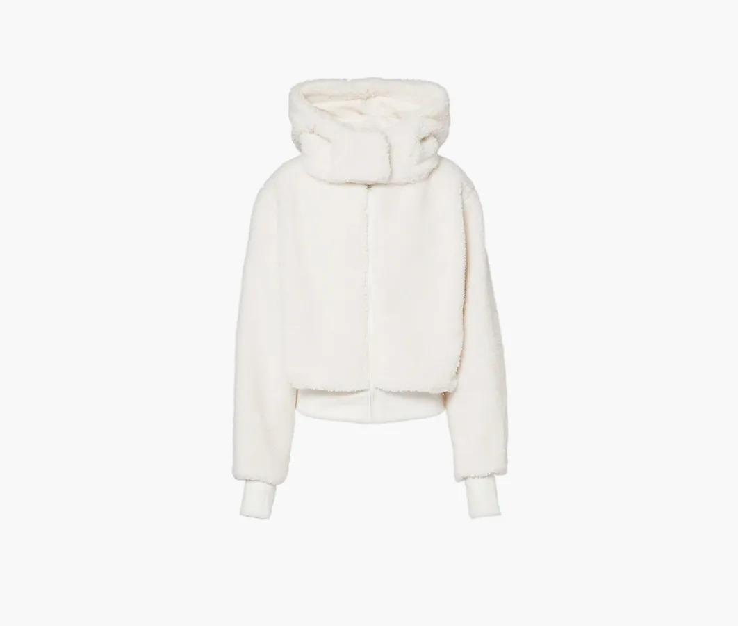 Alo Yoga Foxy Sherpa Hooded Jacket «Ivory»