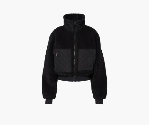 Одежда Alo Yoga Sherpa Edge Bomber «Black» chyernye