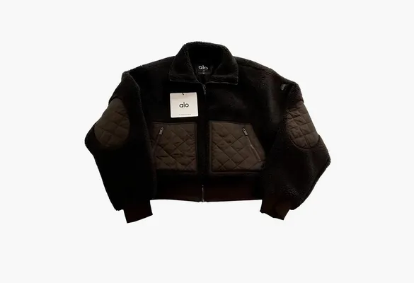 Одежда Alo Yoga Sherpa Edge Bomber «Espresso» korichnevye