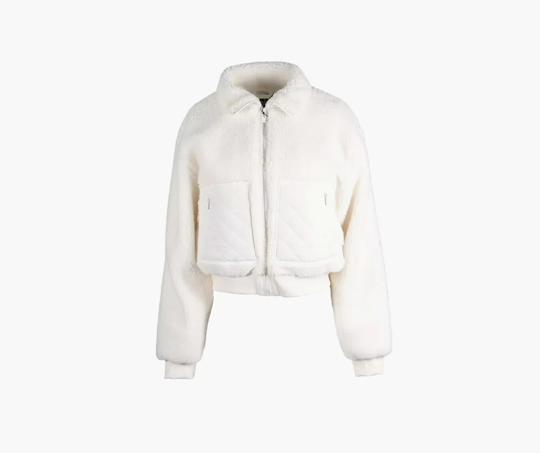 Alo Yoga Sherpa Edge Bomber «Ivory»