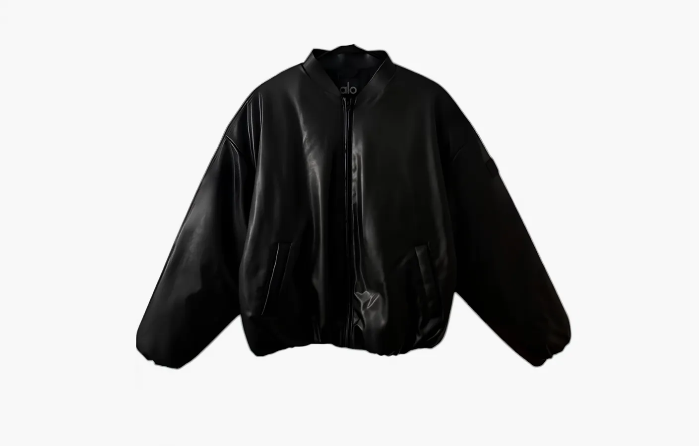 Alo Yoga Faux Leather Premier Bomber «Black»