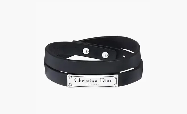  CHRISTIAN DIOR Bracelets Mens «Black» chyernye