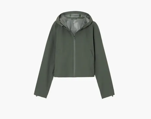 Одежда Alo Yoga Rain Or Shine Jacket «Dark Cactus» зеленый
