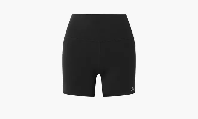 Одежда Alo Yoga 5 Airbrush High-Waist Biker Short «Black» черный