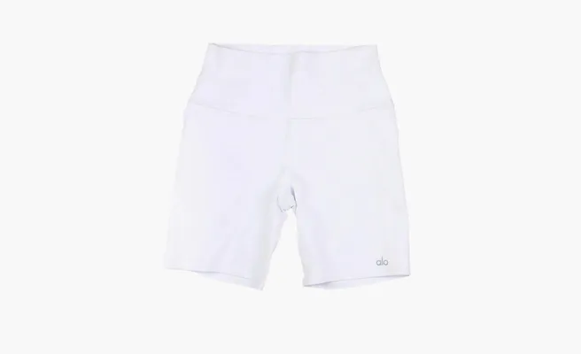 Одежда Alo Yoga 5 Airbrush High-Waist Biker Short «White» белый