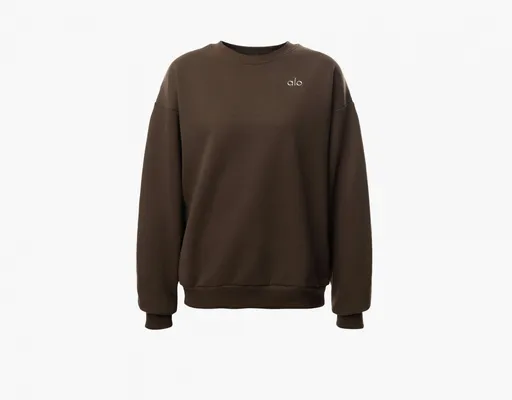 Одежда Alo Yoga Accolade Crew Neck Pullover «Espresso» korichnevye
